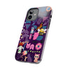 Whimsical Tough Phone Case - Colorful Animal and Floral Design