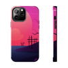 Vibrant Landscape Tough Phone Case - Sunset Design for Adventurers