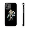 Stylish Beach Vibe Tough Phone Case with Surfing Design