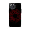 Bold Red Starburst Tough Phone Case - Durable Protection for Style and Safety