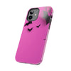 Halloween Bat Pattern Tough Phone Case - Pink Spooky Protection