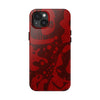 Bold Red Abstract Tough Phone Case - Durable & Unique Protection