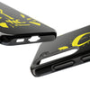 Tough Phone Cases - Durable Protection with Edgy Yellow Design