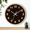 Retro Dot Pattern Wall Clock – Modern Home Decor with Orange Accent