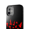 Bold Red Flames Tough Phone Case - Durable Protection for Adventurers