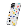 Colorful Polka Dot Tough Phone Case - Durable & Stylish for Everyday Use