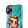 Fun Illustration Tough Phone Cases for Music Lovers