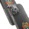 Retro Skeleton Clear Phone Case | Vibrant Design for Trendsetters