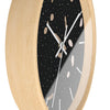 Modern Abstract Wall Clock – Stylish Home Decor with Gold and Black Design