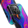 Vibrant Abstract Tough Phone Cases - Shockproof Protection with Colorful Design