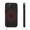 Bold Red Starburst Tough Phone Case - Durable Protection for Style and Safety