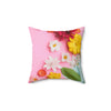 Floral Print Square Pillow - Brighten Up Your Space!