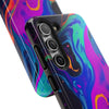 Vibrant Abstract Tough Phone Cases - Shockproof Protection with Colorful Design