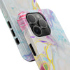 Colorful Marble Tough Phone Case - Durable and Stylish Protection