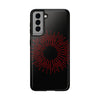 Bold Red Starburst Tough Phone Case - Durable Protection for Style and Safety