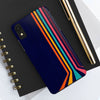 Retro Rainbow Tough Phone Case - Durable Protection for Your Device