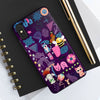 Whimsical Tough Phone Case - Colorful Animal and Floral Design