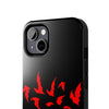 Bold Red Flames Tough Phone Case - Durable Protection for Adventurers