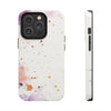 Artistic Tough Phone Cases - Vibrant Watercolor Splash Design