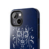 Artistic Tough Phone Case - Tribal Cat Design