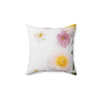 Floral Decor Square Pillow - Elegant Botanical Design for Home