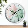 Elegant Floral Wall Clock - Modern Home Decor