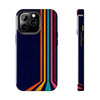 Retro Rainbow Tough Phone Case - Durable Protection for Your Device