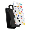 Colorful Polka Dot Tough Phone Case - Durable & Stylish for Everyday Use