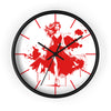 Chic Red Fashionista Wall Clock – Stylish Home Decor for Fashion Lovers