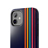 Retro Rainbow Tough Phone Case - Durable Protection for Your Device