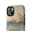 Mountain Blossom Tough Phone Case - Durable Phone Protector with Cherry Blossom and Scenic Design