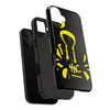 Tough Phone Cases - Durable Protection with Edgy Yellow Design