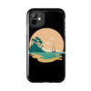 Tough Phone Case - Serene Sailing Sunset Design