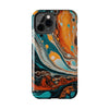 Vibrant Marble Tough Phone Case - Unique Artistic Design for Protection