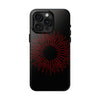 Bold Red Starburst Tough Phone Case - Durable Protection for Style and Safety