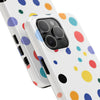 Colorful Polka Dot Tough Phone Case - Durable & Stylish for Everyday Use