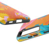 Vibrant Abstract Tough Phone Case | Colorful Protective Cover for Trendsetters