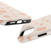 Chic Tough Phone Case with Abstract Blush Spots