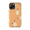 Abstract Polka Dot Tough Phone Case - Durable Protective Cover for Stylish Communication