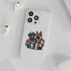 Playful Dog Duo Flexi Cases - Perfect for Pet Lovers