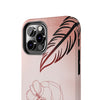 Artistic Tough Phone Case - Abstract Floral Design