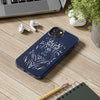 Artistic Tough Phone Case - Tribal Cat Design