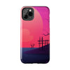 Vibrant Landscape Tough Phone Case - Sunset Design for Adventurers