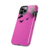 Halloween Bat Pattern Tough Phone Case - Pink Spooky Protection