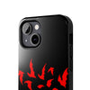 Bold Red Flames Tough Phone Case - Durable Protection for Adventurers