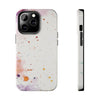 Artistic Tough Phone Cases - Vibrant Watercolor Splash Design