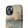 Mountain Blossom Tough Phone Case - Durable Phone Protector with Cherry Blossom and Scenic Design