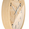 Rustic Natural Wood Wall Clock – Modern Minimalist Timepiece for Home and Office Decor