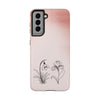 Floral Tough Phone Case - Elegant Botanical Design for Nature Lovers