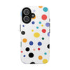 Colorful Polka Dot Tough Phone Case - Durable & Stylish for Everyday Use